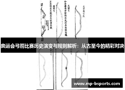 奥运会弓箭比赛历史演变与规则解析：从古至今的精彩对决